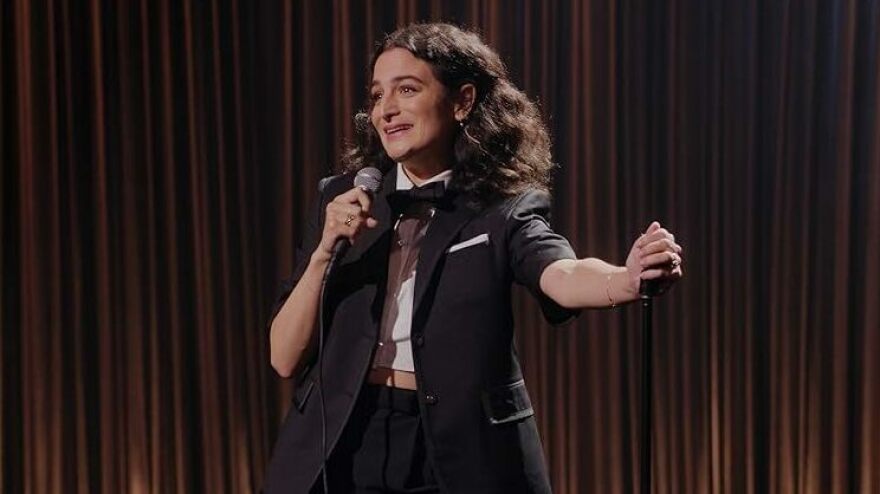 Jenny Slate's latest stand-up special is <em>Seasoned Professional.</em>