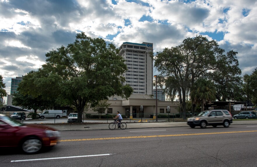 The front of 517 Park St., a crematory that serves multiple funeral homes. The building is located between downtown Jacksonville and the Riverside neighborhood.