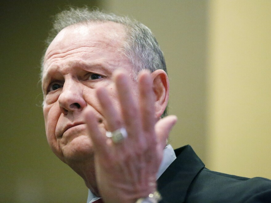 Top Republicans are urging Senate candidate Roy Moore to step aside but have few options if he refuses.