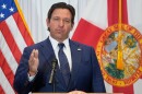 FILE - Florida Gov. Ron DeSantis speaks during a news conference, Aug. 12, 2025, in Tampa, Fla.
