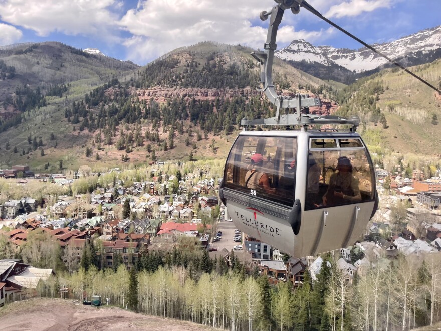 The free gondola in Telluride, Colorado.