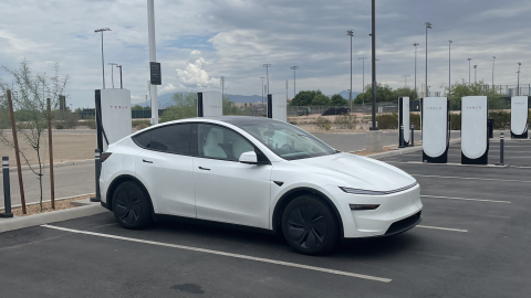 An EV charging station now operating in Wellton is similar to this one at Rudy’s near I-10 and Kino Parkway in Tucson.
