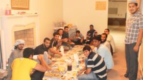 A Group of Young Men Break the Fast Last Week in Richmond