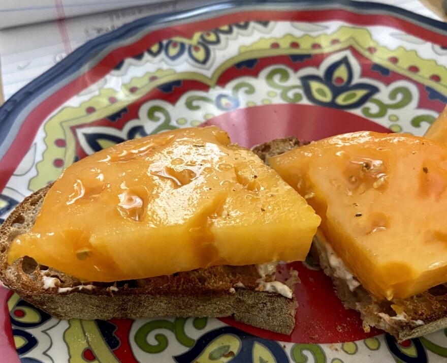 A tomato sandwich.