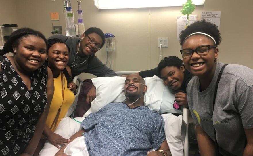 Hickson with his five children.