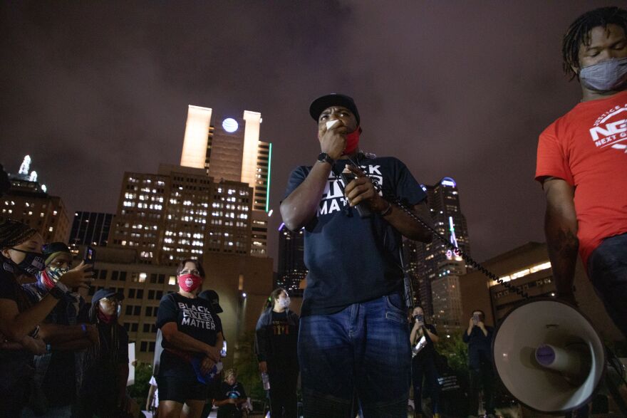 Dominique Alexander, a community activist with Next Generation Action Network, made a speech not only about bringing justice to Breonna Taylor, but also criticized the mayor and the Dallas city budget. “We have to make this city uncomfortable,” Alexander said.