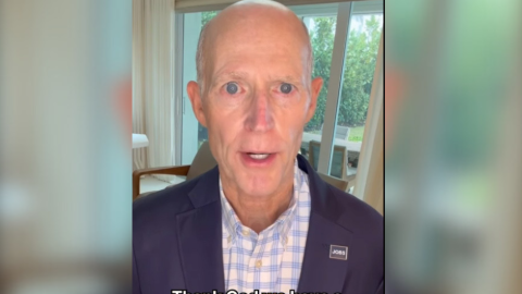 U.S. Senator Rick Scott, R-Florida, posted a short video in support of President Donald Trump’s attack on Iran.