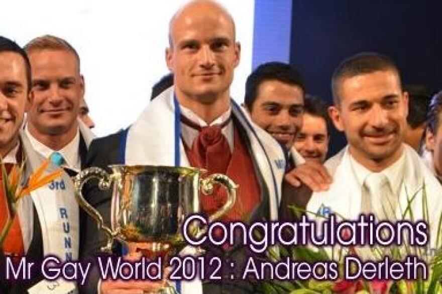 Andreas Derleth of New Zealand was named Mr. Gay World 2012.