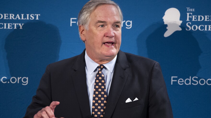 Alabama's newest junior senator is Luther Strange, who has been the state's attorney general. He's seen here at the Federalist Society's convention in Washington, D.C., last fall.