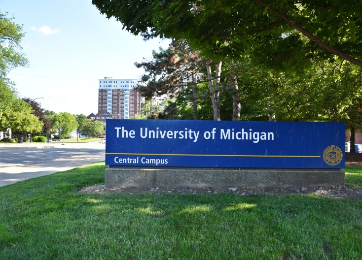 University of Michigan Central Campus sign