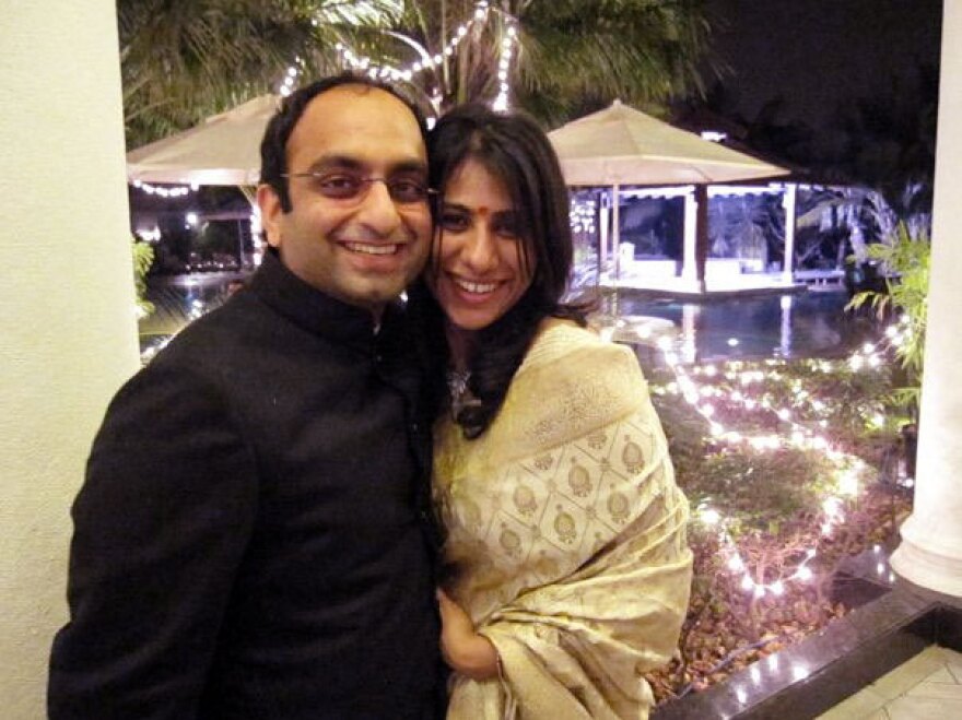 Simran Mangharam and her husband, Siddharth, founded Floh, a network for India's singles. They got the idea from their own first meeting at a friend's party.