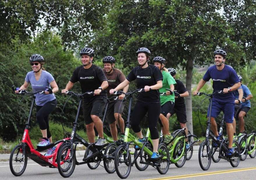 ElliptiGOs provide low-impact outdoor exercise. Photo: Courtesy of ElliptiGO Corp.