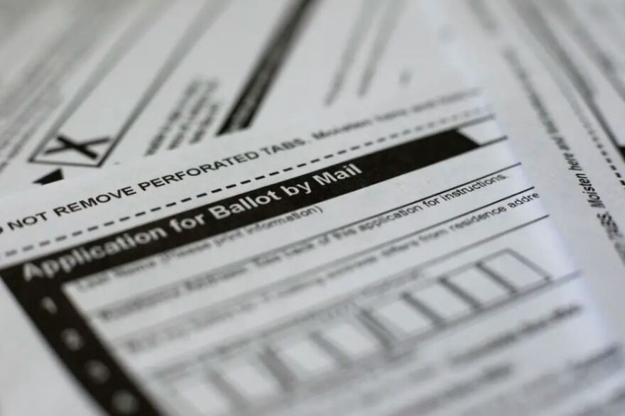 A mail-in ballot application.