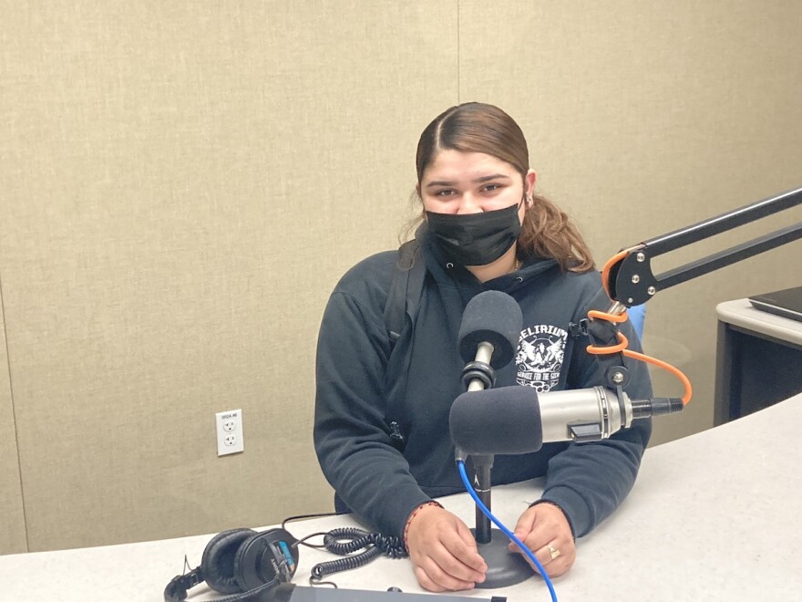 Kayla Harrington, a high school senior at Burton High School in San Francisco
