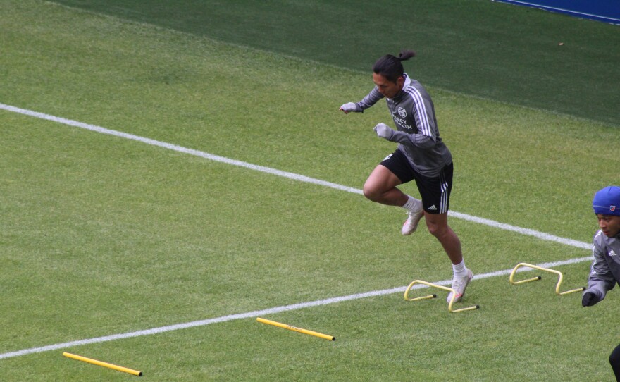 Forward/midfielder Yuya Kubo trains ahead of Saturday's season opener. Prior to joining FC Cincinnati in 2020, Kubo played for Swiss club BSC Young Boys in 2013, Belgian first division club KAA Gent, and spent the 2018-19 season on loan with German club 1. FC Nürnberg.