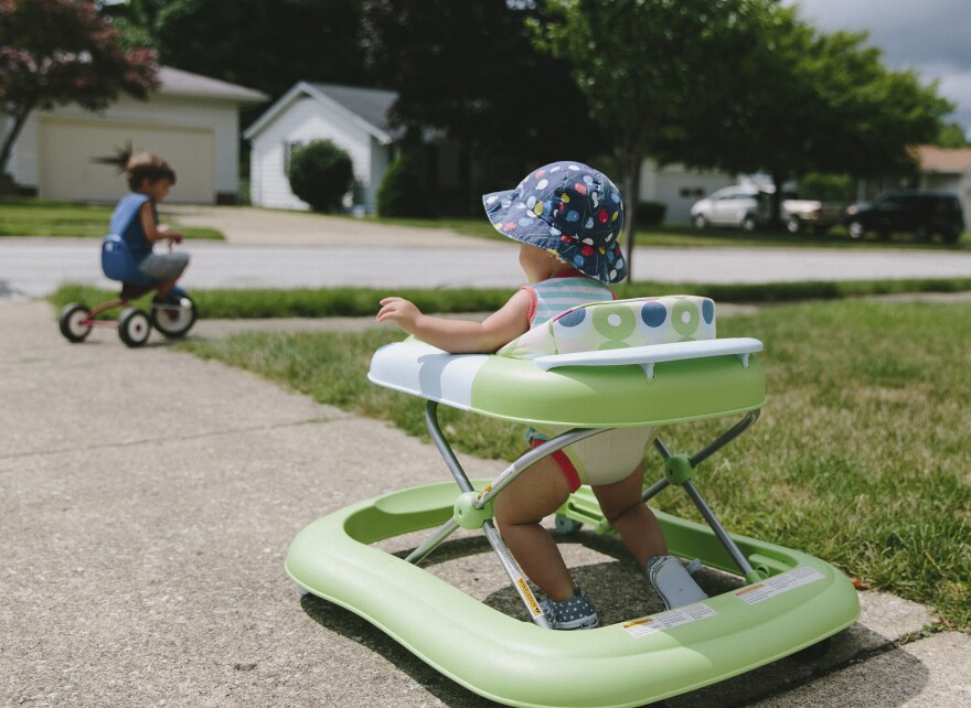 Skull fractures, concussions and broken bones are common injuries when children not yet able to walk use infant walkers and fall down stairs.