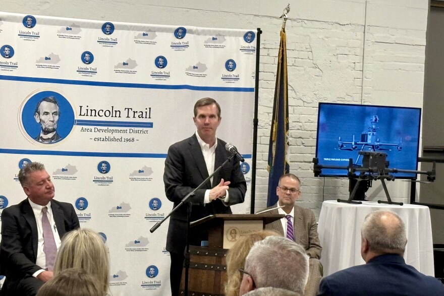 During an appearance in Elizabethtown Wednesday, Gov. Andy Beshear announced the acquisition of a new fleet of advanced drones for emergency response.