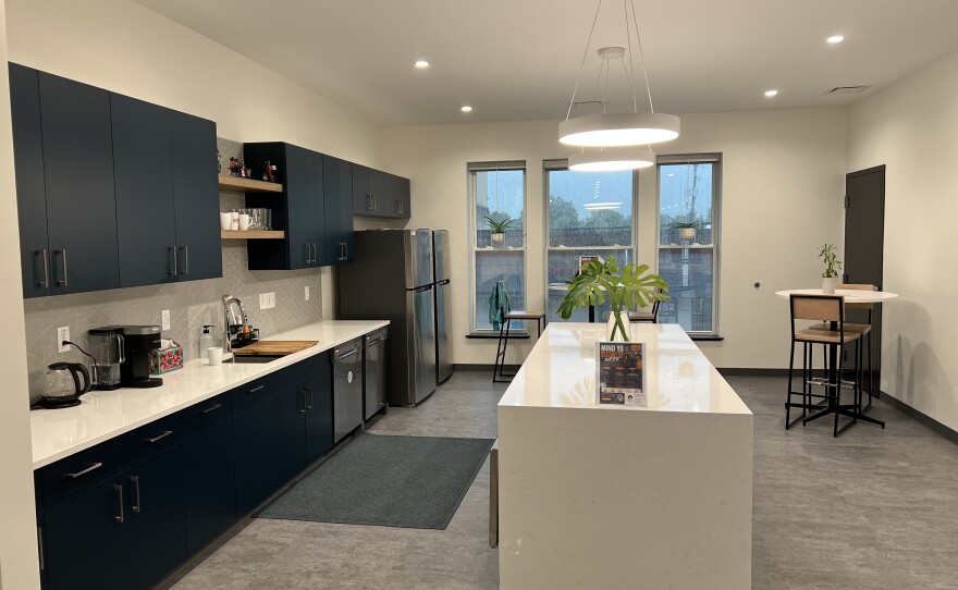A kitchen area at the new Greater West Dayton Incubator space