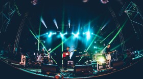 Unknown Mortal Orchestra performing in Belguim in 2015.