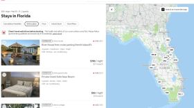 screen grab of vacation rental website