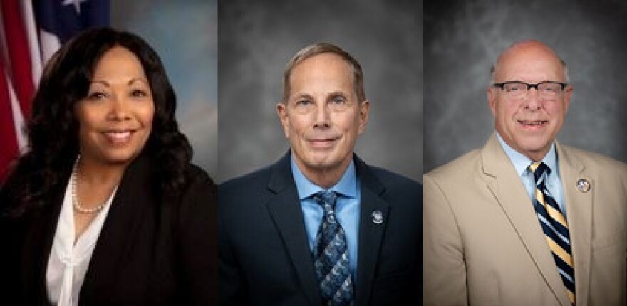 2025's Peoria mayoral candidates so far include Rita Ali (left), Chuck Grayeb (center), and John Kelly (right). Oct. 28 is the deadline to file paperwork with the Peoria County Election Commission.