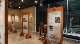 Each storyboard following specific parts of the timeline stands beside artifacts.