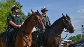 Two Sarasota County Sheriff's deputies on horseback. | Photo courtesy of Sarasota County