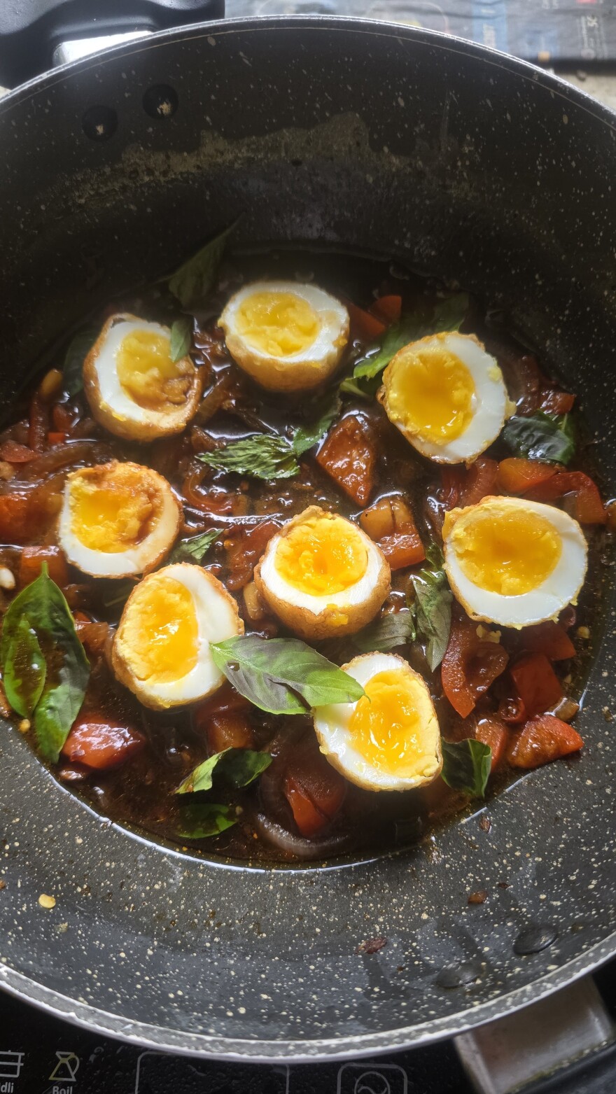 No politicians were hurt in the making of this egg curry.