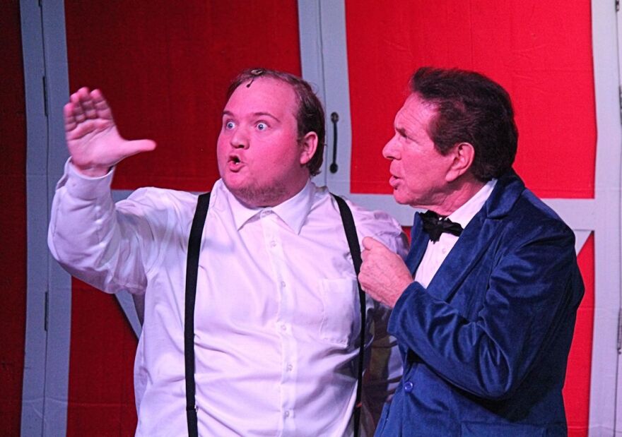 Sebastian Plymette performs opposite Charlie Blum in "Music Man"
