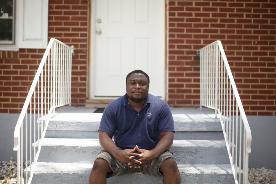 Akouete Yemey purchased his house in Roanoke, Va., from HUD. The house is located in the highest-risk flood zone. Yemey says buying directly from the government initially made him trust that the house was safe. He is considering a government buyout so his family can move to higher ground.