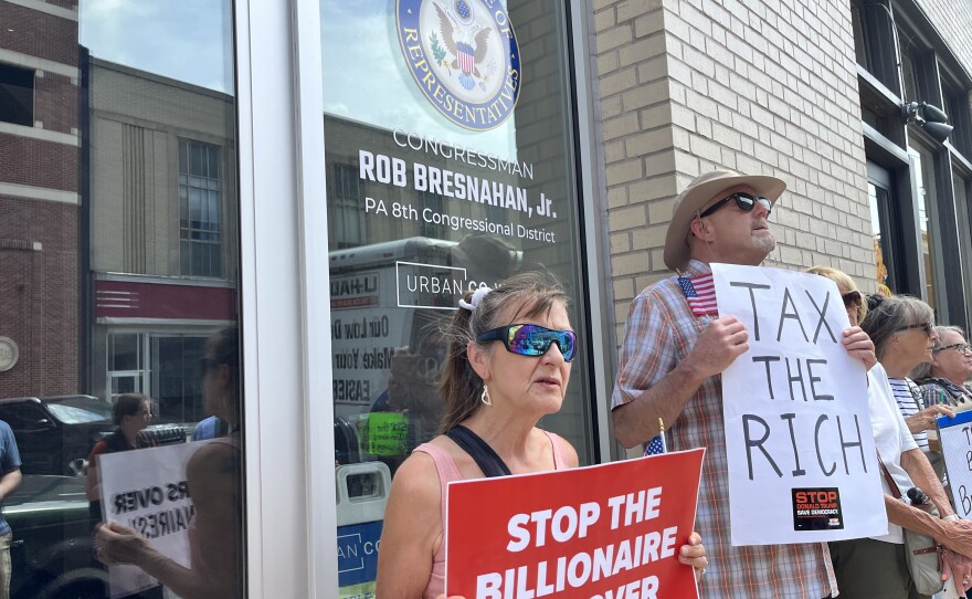 A press conference was held outside U.S. Rep. Rob Bresnahan's Scranton office to discuss the implications in Pennsylvania of One Big Beautiful Bill.