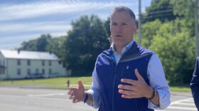 Congressman Marc Molinaro in Binghamton during a press conference earlier this year.