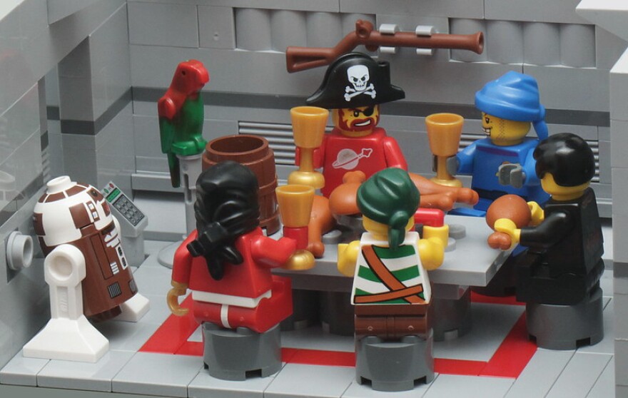 Arrr! Captain Spacebeard and his smartly crew of bilge rats are having a banquet in honor of international "talk like a pirate" day.
