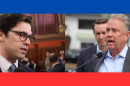 Conn. State Senator Ryan Fazio (R) and Conn. Governor Ned Lamont (D).