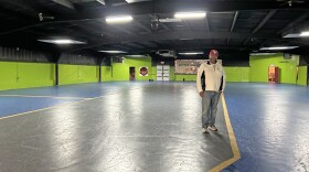 Michael Spinks, owner and founder of All-Star Sports Academy, at the Skate Palace property in 2023.