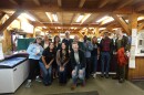 A group photo of Commissioner Ashley Randle with the employees of Flayvors of Cook Farm