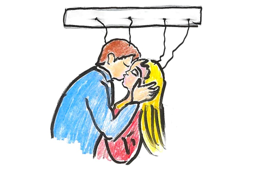 Then they studied the effects of kissing.