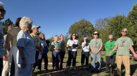 Members of the Kentucky Climate Choir sing at African Cemetery#2 in Lexington.