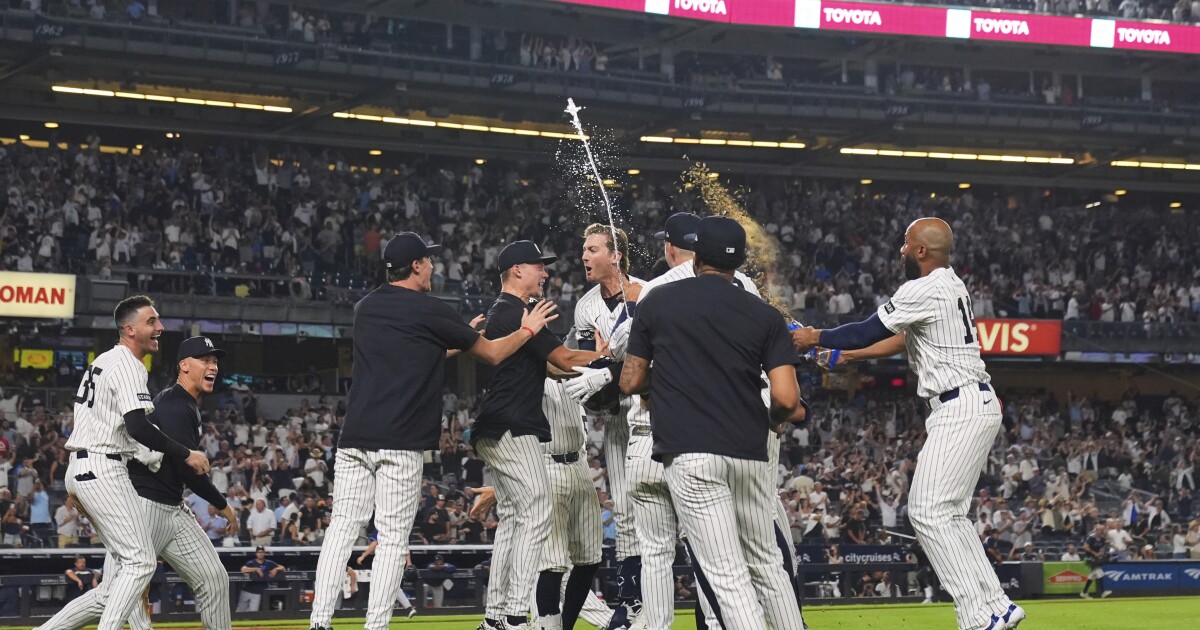 WAMC Sports Report 7/31/25: Yankees tie it 3 times in late innings before finally beating Rays 5-4 in 11