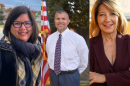 From left, Merced County Superintendent of Schools candidates Ana Boyenga, Richard Lopez and Paula Heupel.