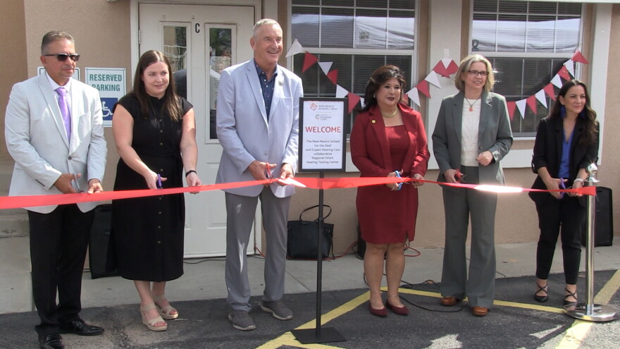 Ribbon cutting that the Regional Infant Hearing Testing Center