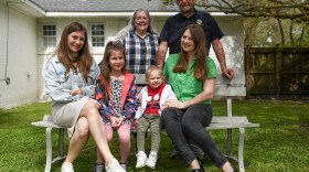 Dan Parks and his wife with Svetlana, Natallia, and their children.