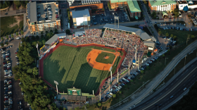 Aerial view of AT&T Field at Chattanooga’s Hawk Hill.