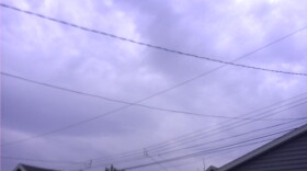 Rain clouds rolled into metro Buffalo Thursday night just before fierce storms hit