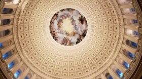 The interior dome of the U.S. Capitol building