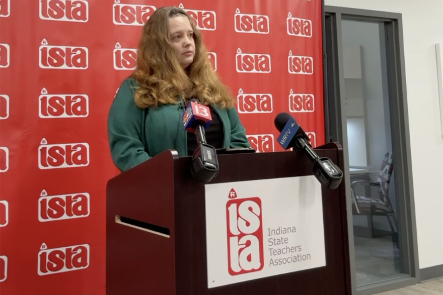 ISTA Vice President Jennifer Smith-Margraf said ISTA wants Indiana lawmakers to prioritize public school funding, teacher retention and early childhood education during the next legislative session. (Courtesy of ISTA)