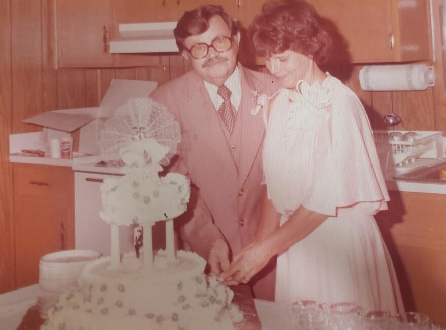 Elaine Carmichael with husband, Rev. Glenn Carmichael at an anniversary celebratio