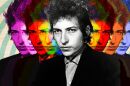 Image of man in suit with a bunch of different colors of his face 