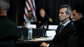Max Schachter, father of slain Marjory Stoneman Douglas student Alex Schachter, at the Marjory Stoneman Douglas Public Safety Commission meeting on Wednesday, August 8, 2018.