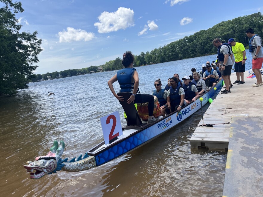 A dragon boat